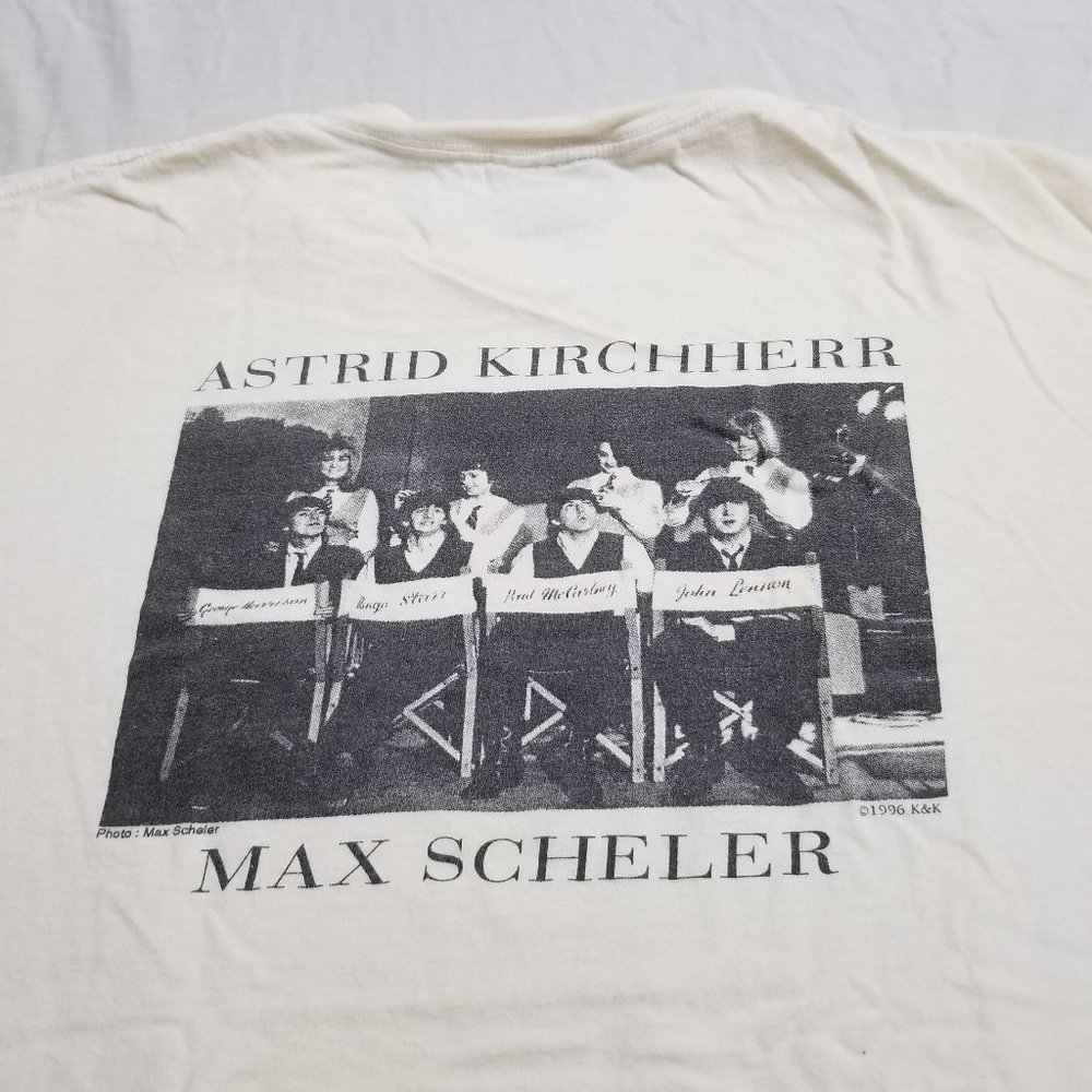 Vintage 90s The Beatles Liverpool Days T Shirt Max Scheler Astrid Kirchherr